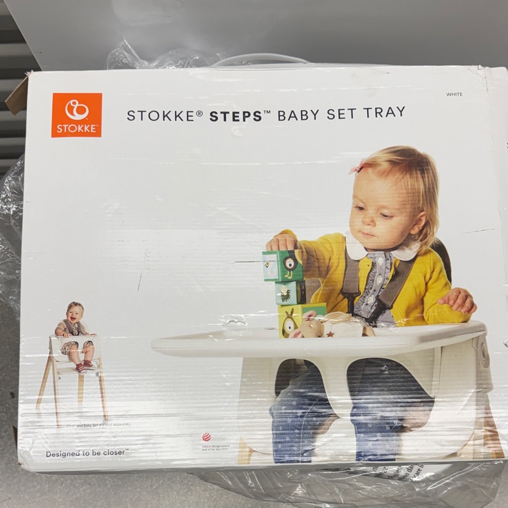 Steps Baby Set Tray - White